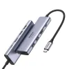 Ugreen multi-funkciós HUB USB Type C - 2x USB 3.2 Gen 1 / HDMI 4K 60Hz / SD és TF kártyaolvasó / USB Type C PD 100W szürke (60384 CM511) - 0. kép