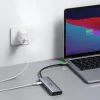 Ugreen multi-funkciós HUB USB Type C - 2x USB 3.2 Gen 1 / HDMI 4K 60Hz / SD és TF kártyaolvasó / USB Type C PD 100W szürke (60384 CM511) - 4. kép