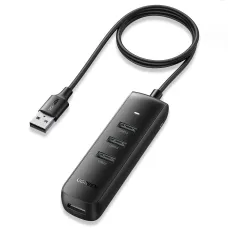 Ugreen HUB USB Type A elosztó - 4x USB 3.2 Gen 1 black (CM416 80657)