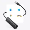 Ugreen HUB USB Type A elosztó - 4x USB 3.2 Gen 1 black (CM416 80657) - 2. kép