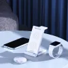 3in1 vezeték nélküli töltő Qi 15W telefonokhoz és Samsung Galaxy Duzzona W10-S okosórákhoz - fehér - 2. kép
