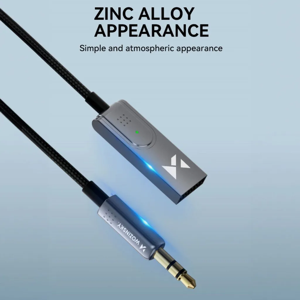 Wozinsky WTODB Bluetooth 5.3 audio adapter / AUX audio vevő - 7