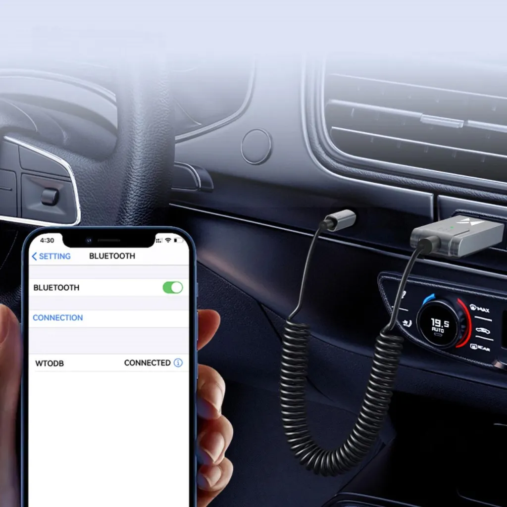 Wozinsky WTODB Bluetooth 5.3 audio adapter / AUX audio vevő - 10