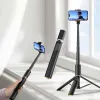 Tech-Protect L08S Bluetooth selfie bot távirányítóval, tripod 141cm-ig - fekete - 2. kép