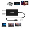 Choetech plug adapter USB Type C Thunderbolt 3 (40Gbps) - 2x DisplayPort 4K 60Hz fekete (HUB-D03) adapter - 0. kép