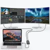 Choetech plug adapter USB Type C Thunderbolt 3 (40Gbps) - 2x DisplayPort 4K 60Hz fekete (HUB-D03) adapter - 1. kép