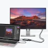 Choetech plug adapter USB Type C Thunderbolt 3 (40Gbps) - 2x DisplayPort 4K 60Hz fekete (HUB-D03) adapter - 2. kép