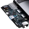 Baseus Metal Gleam Series HUB 4 az 1-ben USB Type C - 3 x USB 3.2 Gen. 1 / RJ45 (WKWG070113) - 1. kép