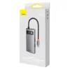 Baseus Metal Gleam Series HUB 4 az 1-ben USB Type C - 3 x USB 3.2 Gen. 1 / RJ45 (WKWG070113) - 3. kép