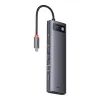 Baseus Metal Gleam multifunkcionális HUB USB Type C 12-az-1-ben HDMI / DP / USB Type C / minijack 3,5mm / RJ45 / SD (WKWG020213) - 1. kép