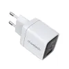 Choetech PD6052 USB-C USB-A PD 35W GaN hálózati töltő kijelzővel - fehér - 0. kép