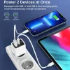 Choetech PD6052 USB-C USB-A PD 35W GaN hálózati töltő kijelzővel - fehér - 4. kép