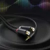 Ugreen audio adapter jack 3.5mm apa - 2xRCA anya kábel 0,25m szürke (AV109) - 1. kép