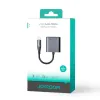 Joyroom SY-L01 Lightning - Lightning / 3.5 mm mini jack DAC adapter 2in1 - fekete - 3. kép