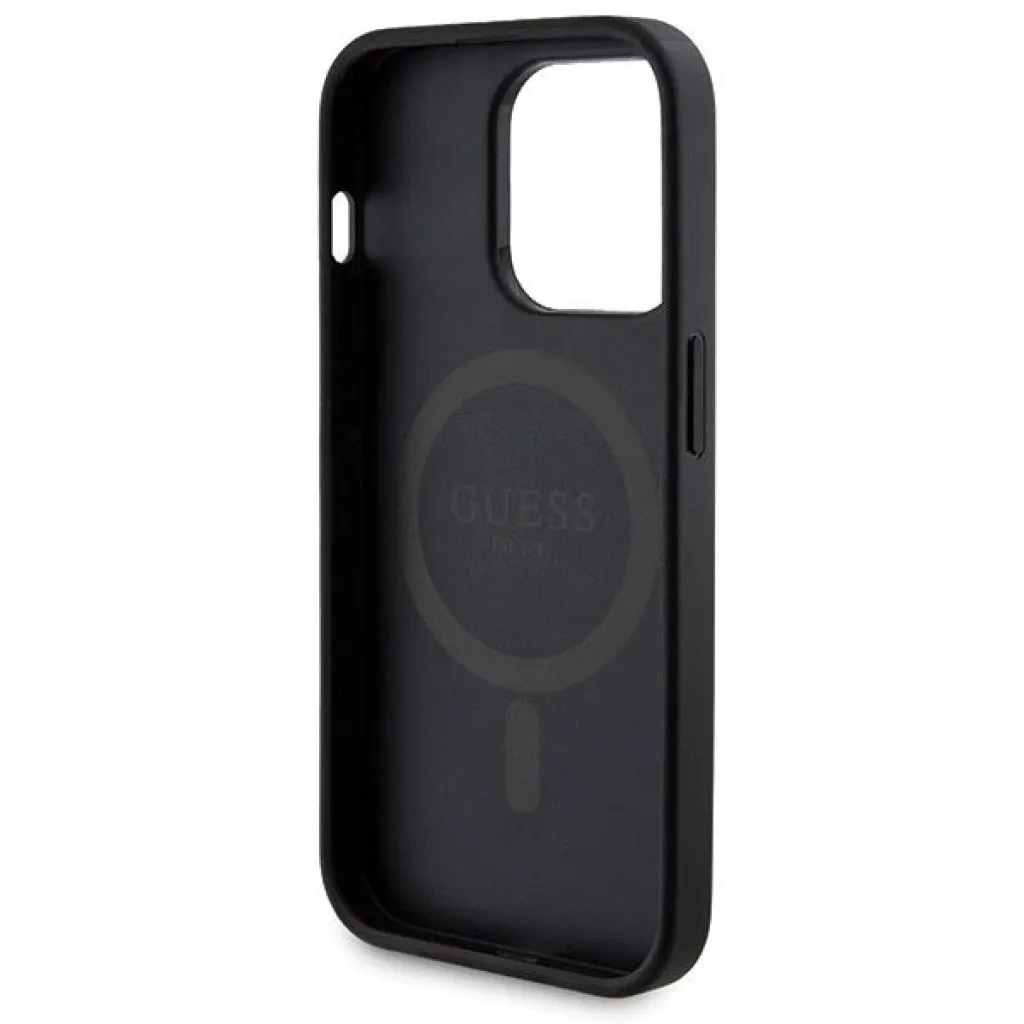 Guess 4G Metal Logo Case Set for iPhone 15 Pro Max + 5000mAh MagSafe Powerbank - fekete tok - 7