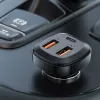Acefast autós töltő 66W 2x USB / USB Type C, PPS, Power Delivery, Quick Charge 4.0, AFC, FCP, SCP fekete (B9) - 2. kép