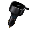 Autós töltő 2in1 33W 2x USB C (male) Baseus Enjoyment - fekete - 0. kép