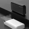 Dudao nagykapacitású powerbank 20000mAh 3 beépített kábellel USB Type C + micro USB + Lightning fehér (Dudao K6Pro +) - 2. kép
