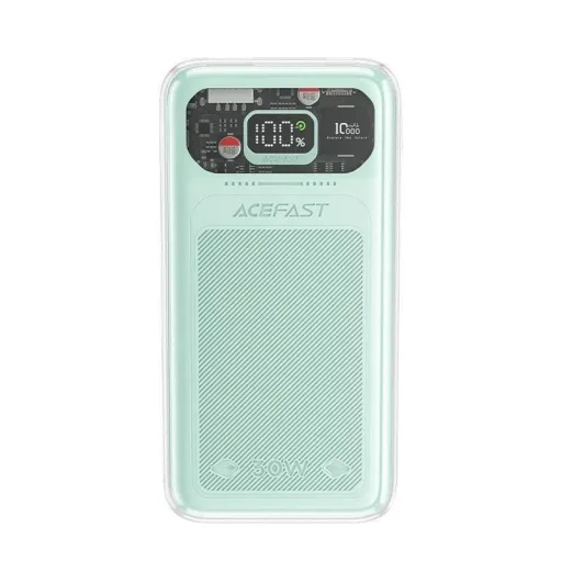 Acefast powerbank 10000mAh Sparkling Series gyors töltés 30W zöld (M1)