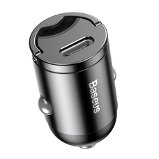 Baseus Tiny Star PPS mini autós töltő USB Type C 30W Quick Charge 3.0 PD 3.0 szürke (VCHX-B0G)