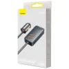 Baseus Share Together autós töltő 3x USB / USB Type C 120W PPS Quick Charge Power Delivery szürke (CCBT-B0G) - 3. kép