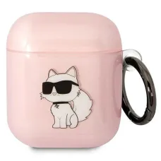 Karl Lagerfeld KLA2HNCHTCP Airpods 1/2 tok rózsaszín/rózsaszín Ikonik Choupette