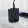 Acefast töltő GaN 65W 3 portos (1xUSB, 2xUSB C PD) UK csatlakozó fekete (A44) - 1. kép