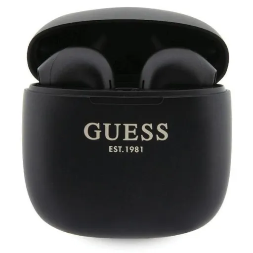 Guess GUTWST26PSK TWS Bluetooth fülhallgató + dokkoló állomás - fekete Classic EST Logo