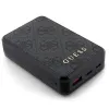 Guess Powerbank 18W GUPB10DP4GEGK 10000mAh fekete/fekete 4G Bőr Fém Logó - 1. kép