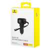 Baseus Enjoyment Pro USB-C (anya) / Lightning (apa) 60W autós töltő - fekete - 4. kép