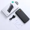 Joyroom JR-L014 22,5W 10000mAh power bank beépített USB-C / Lightning kábelekkel + USB-A - USB-C kábel 0,25m - fekete - 4. kép