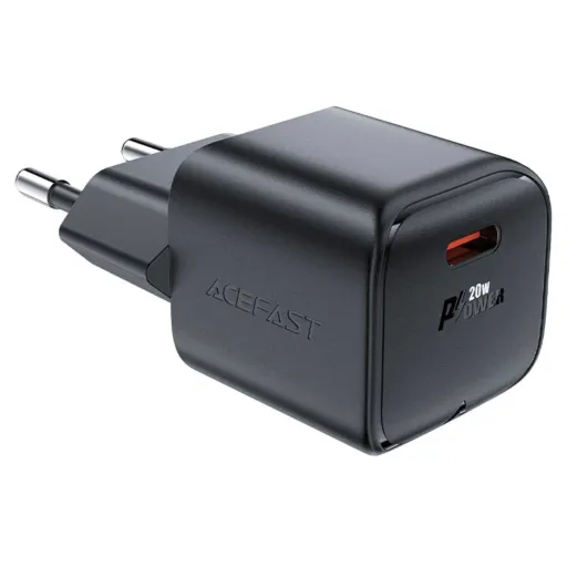 Acefast A73 Mini PD 20W GaN USB-C hálózati töltő - fekete