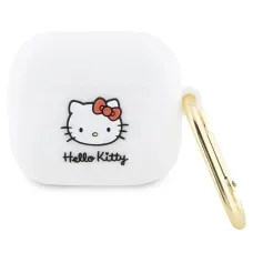 Hello Kitty 3D Cica Fej Szilikon Tok AirPods 3 - fehér