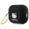 Hello Kitty Szilikon 3D Macskafej Tok AirPods Pro 2 (2022/2023) - Fekete - 1. kép