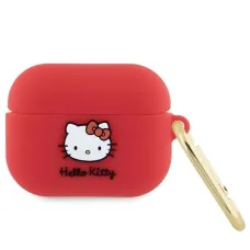 Hello Kitty Szilikon 3D Kitty Fej tok AirPods Pro - fukszia