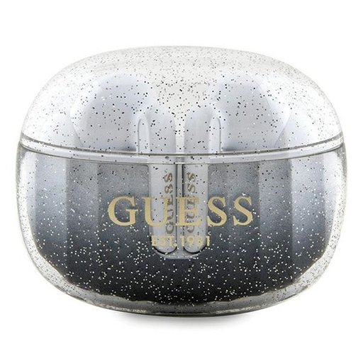 Guess Glitter Gradient TWS Bluetooth fülhallgató dokkolóállomással - fekete
