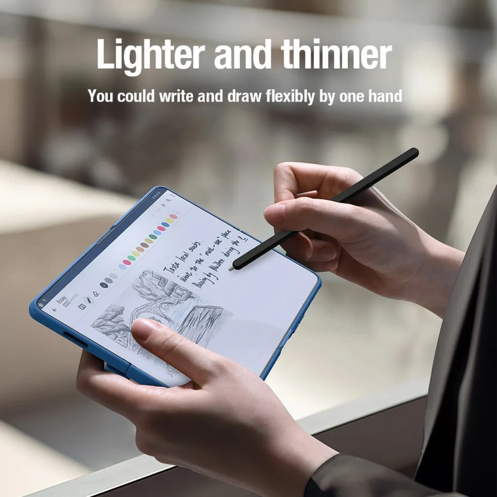 Nillkin CamShield Fold tok Samsung Galaxy Z Fold 5-höz stylus tartóval - fekete - 13