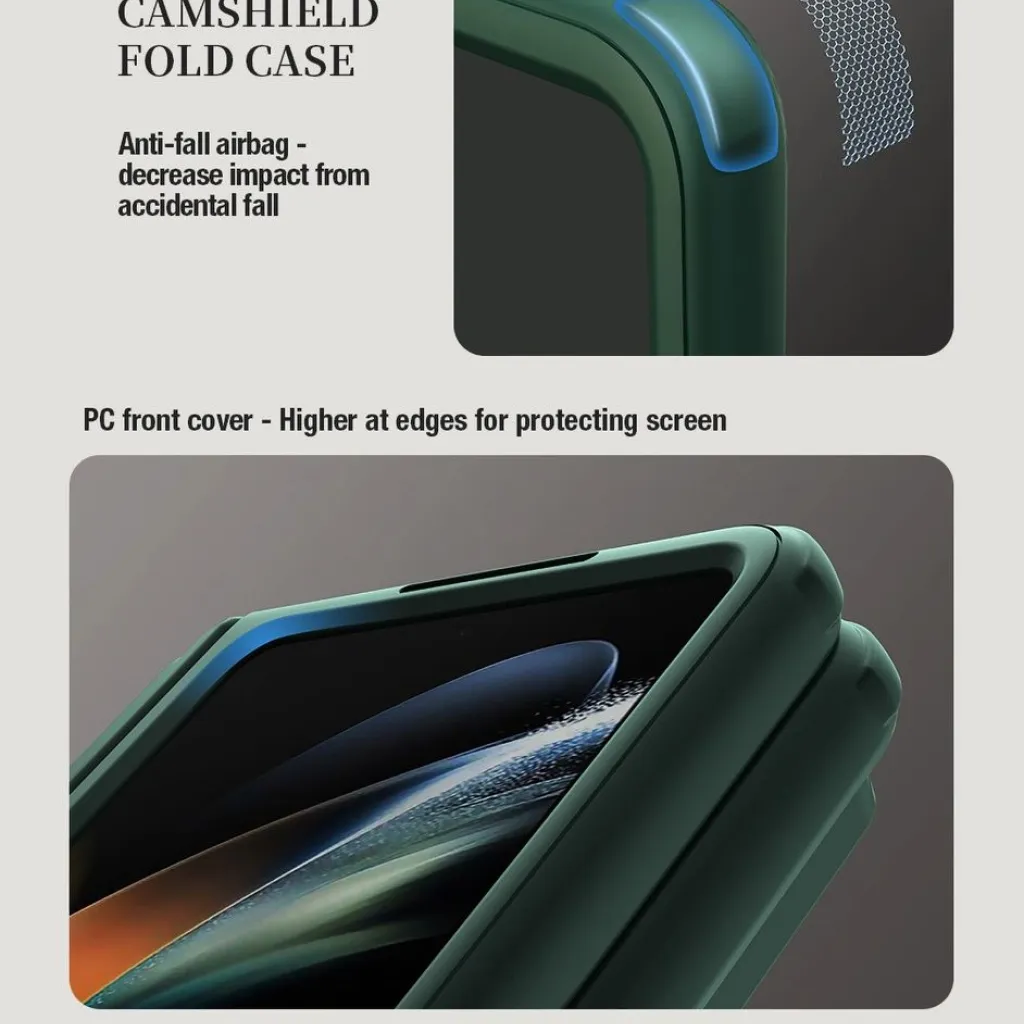 Nillkin CamShield Fold tok Samsung Galaxy Z Fold 5-höz stylus tartóval - fekete - 8