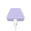 Baseus Magnetic Mini Induction Powerbank 10000mAh 20W - lila + USB-C - USB-C kábel - 2. kép