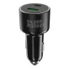 Silver Monkey SMA014 100W autós töltő 1xUSB-C PD 1xUSB-A QC 3.0 - fekete - 1. kép