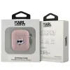 Karl Lagerfeld Monogram Choupette Head tok AirPods 1 / 2 - rózsaszín - 1. kép