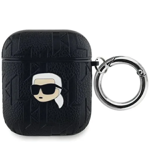 Karl Lagerfeld Monogram Karl Head tok AirPods 1 / 2 - fekete