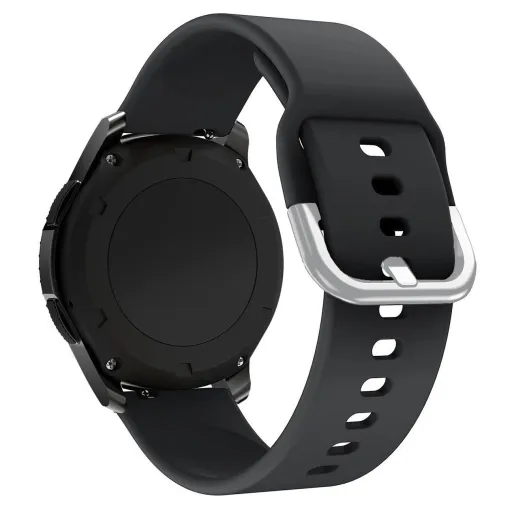 Szilikon szíj TYS univerzális okosóra szíj 22mm fekete