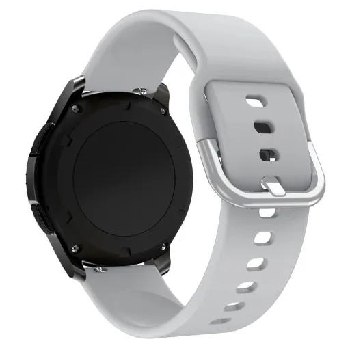 Szilikon Szíj TYS óraszíj, univerzális, 22mm, szürke