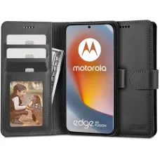 Tech-Protect Wallet Motorola Edge 50 Fusion 5G tok - fekete