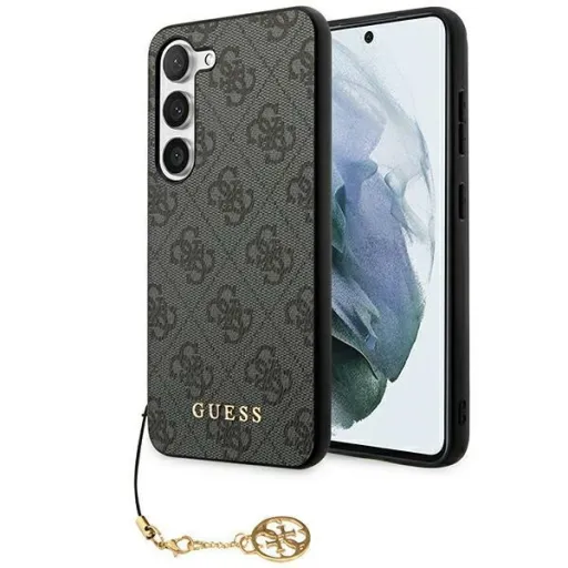 Eredeti GUESS tok - keménytok 4G Charms Kollekció GUHCSA35GF4GGR Samsung Galaxy A35 fekete tok