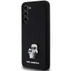 Eredeti KARL LAGERFELD szilikon tok Karl&Choupette Metal Pin KLHCS24MSMHKCNPK Samsung Galaxy S24 Plus fekete - 0. kép