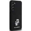 Eredeti KARL LAGERFELD szilikon tok Karl&Choupette Metal Pin KLHCS24MSMHKCNPK Samsung Galaxy S24 Plus fekete - 2. kép