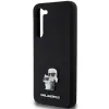 Eredeti KARL LAGERFELD szilikon tok Karl&Choupette Metal Pin KLHCS24MSMHKCNPK Samsung Galaxy S24 Plus fekete - 4. kép