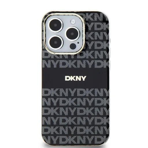 Original Case DKNY hardcase IML Mono & Stripe MagSafe DKHMP15MHRHSEK tok iPhone 15 Plus/14 Plus fekete